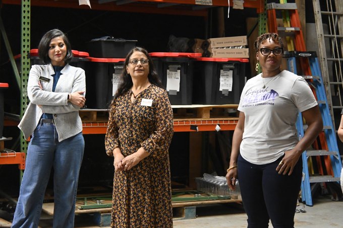 Conversations around the room at the October 2026 Wake Dems event