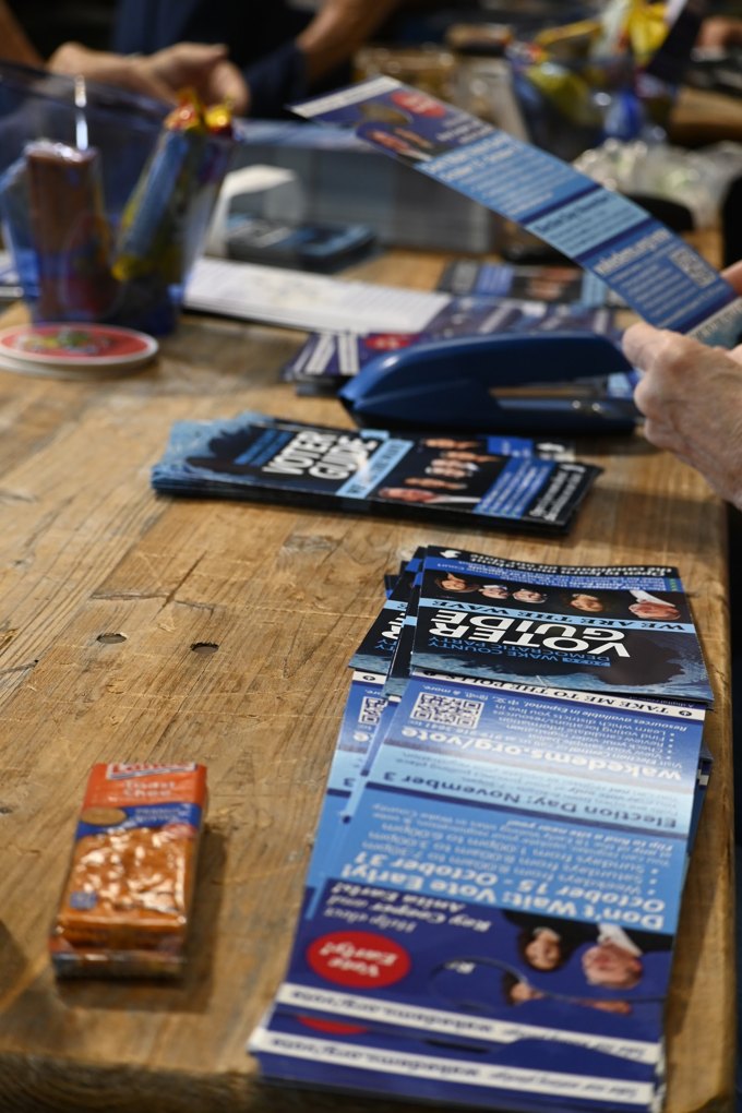 Civic resources on display at the October 2026 Wake Dems event